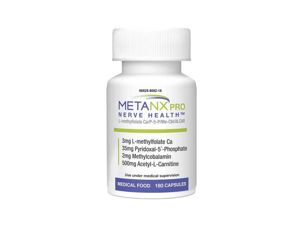 MetanxPRO Nerve Health™ bottle with 180 capsules